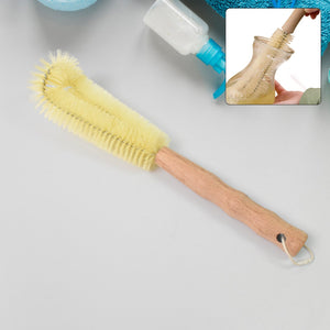 13 inch Bottle Brush, Bristle Brush with  Wood Handle, Washing Brush with Wooden Handle, Kitchen Cleaning Tool, Brushes for Dish, Tumbler, Teapot, Cup, Pan Variety Bazaar