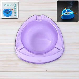 Oblivion Transparent Pueple Plastic Ashtray (1 Pc)