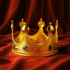 Royal Crown with Colored Gems (1 Pc / Golden & Silver)