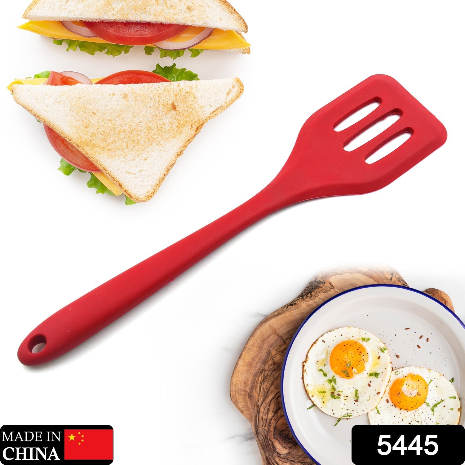 5445 Silicone Spatula | Non-Stick | Heat, Stain and Odor Resistant | Easy to Clean and Dishwasher Safe | Seamless Kitchen Utensil for Cooking, Baking Travel Sahayak