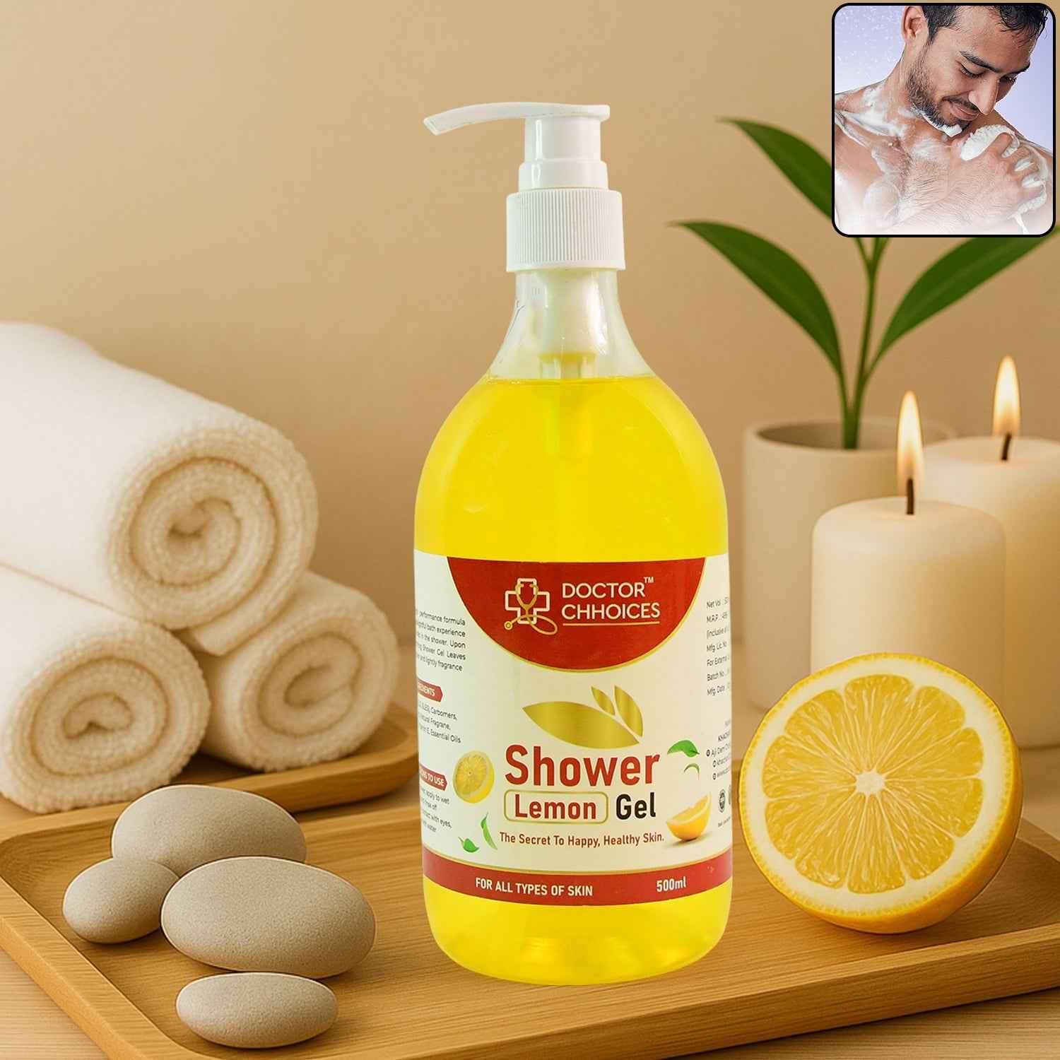 Doctor Chhoices / Choices Lemon Shower Gel – 500ml (1 Pc)