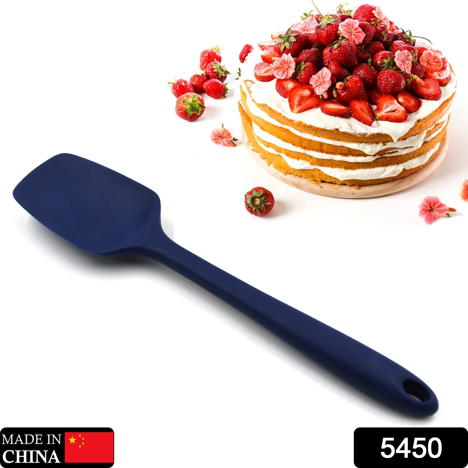 5450 Get It Right Premium Silicone Spatula - Non-Stick Heat Resistant Kitchen Spatula - Perfect for Baking, Cooking, Scraping (28cm) Travel Sahayak