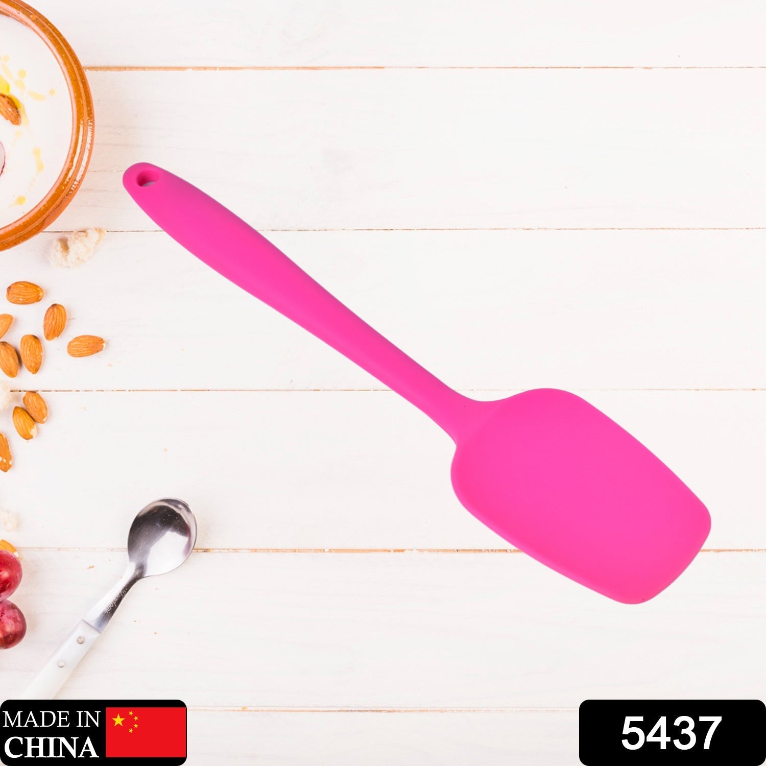 5437 Silicone Spatula Set - Rubber Kitchen Spatulas for Baking, Cooking, & Mixing - 600°F Heat-Resistant & BPA Free Silicone Scraper Spatulas for Nonstick Cookware - Dishwasher Safe (27cm) Travel Sahayak