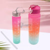 0286 Plastic Water Bottle 2 pc Different Size Bottle High Quality Water Bottle Plastic Water Bottle BPA-Free & Leak-Proof!  Cartoon Printed Design for Kids' School, For Fridge, Office, Sports, School, Gym, Yoga (2 Pc Set) Travel Sahayak