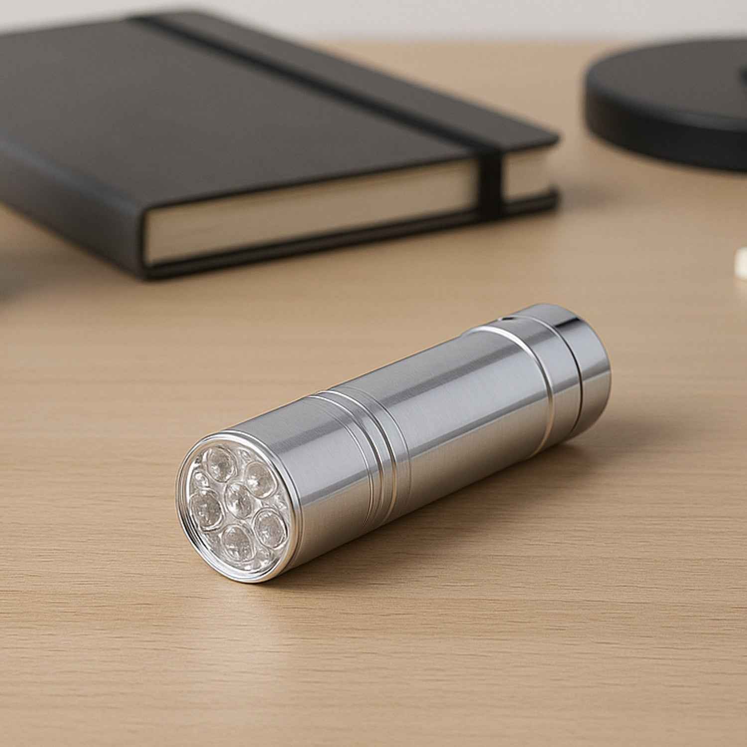 Portable Mini Torch, Super-Bright Mini 6 LED Bulb Pocket Torches - Small Keyring Torch Flashlight for Camping, Hiking, DIY, Travelling, Outdoors and More 3 Battery operated (Battery not included / 1 pc / Mix Color )