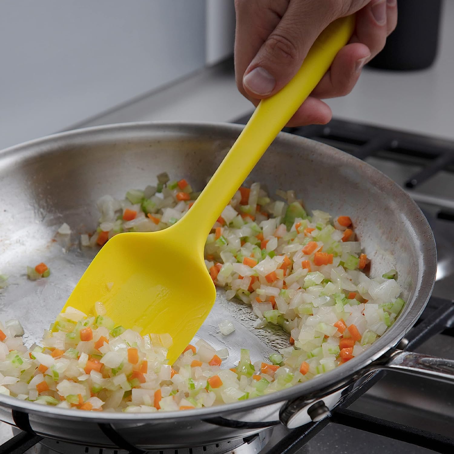 5450 Get It Right Premium Silicone Spatula - Non-Stick Heat Resistant Kitchen Spatula - Perfect for Baking, Cooking, Scraping (28cm) Travel Sahayak