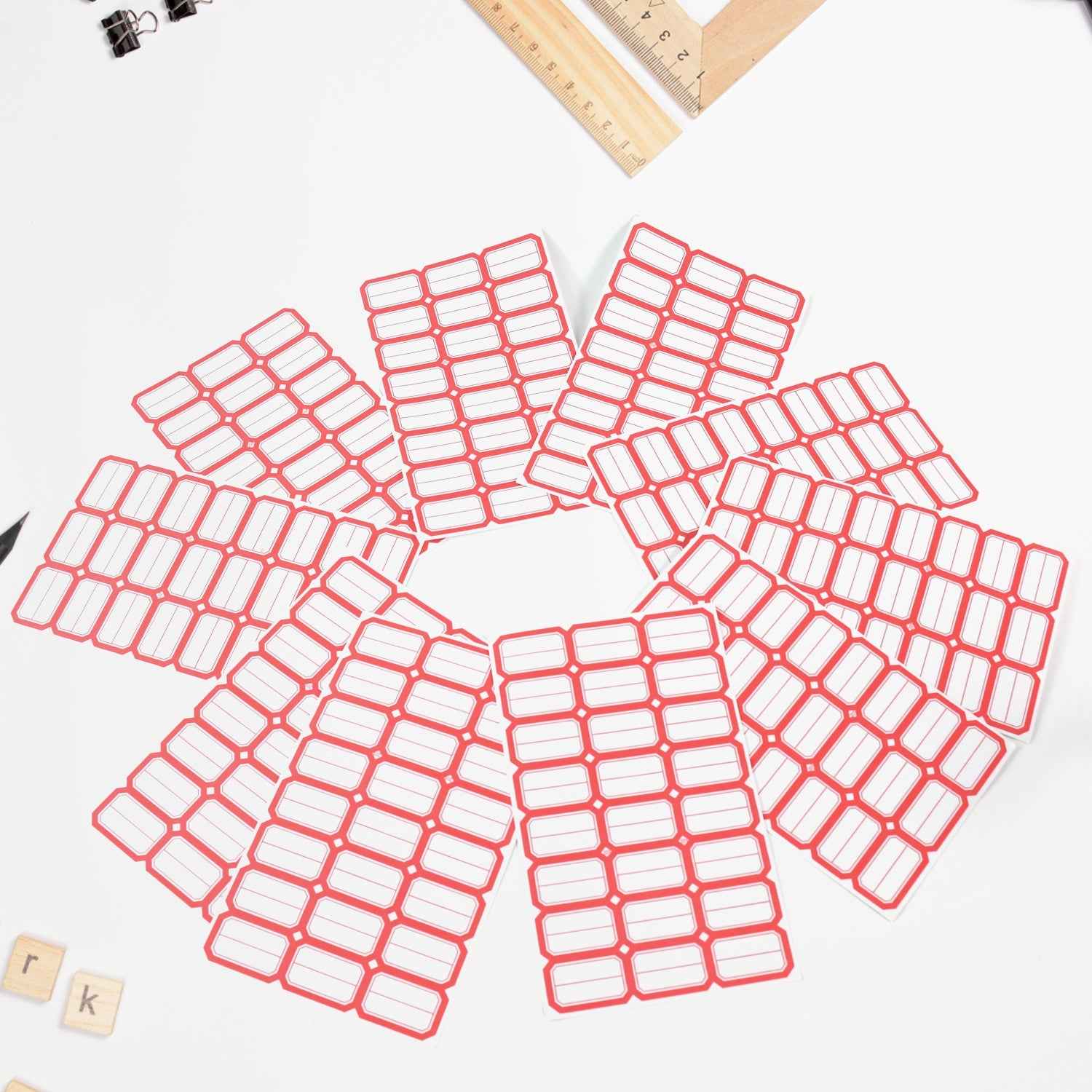 Multipurpose Writable Blank Label Sticker Sheets (1 Sheet)