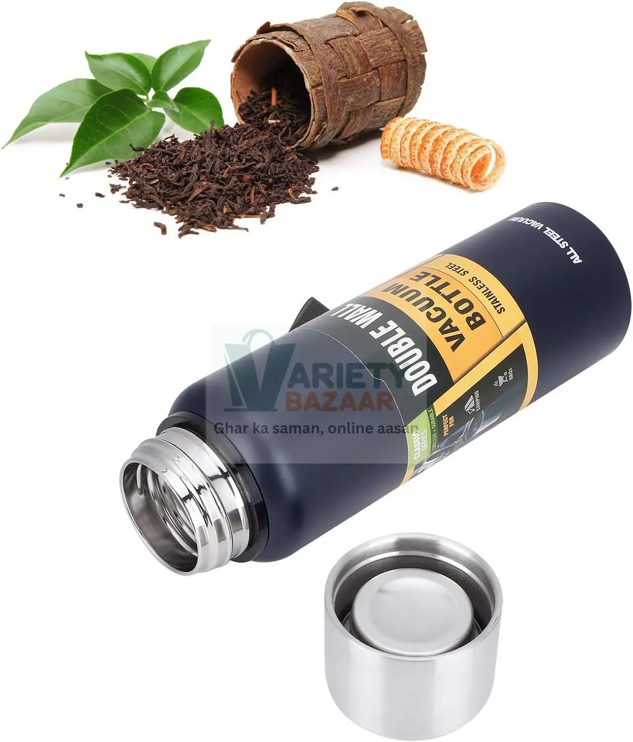0334 304 Stainless Steel Vacuum Flask Water Bottle, Double Wall, Fridge Water Bottle, Leak Proof, Rust Proof, Hot & Cold Drinks, Gym BPA Free Camping for Sports, Outdoors Travel Home, For office / Gym /School (1500 ML) Travel Sahayak