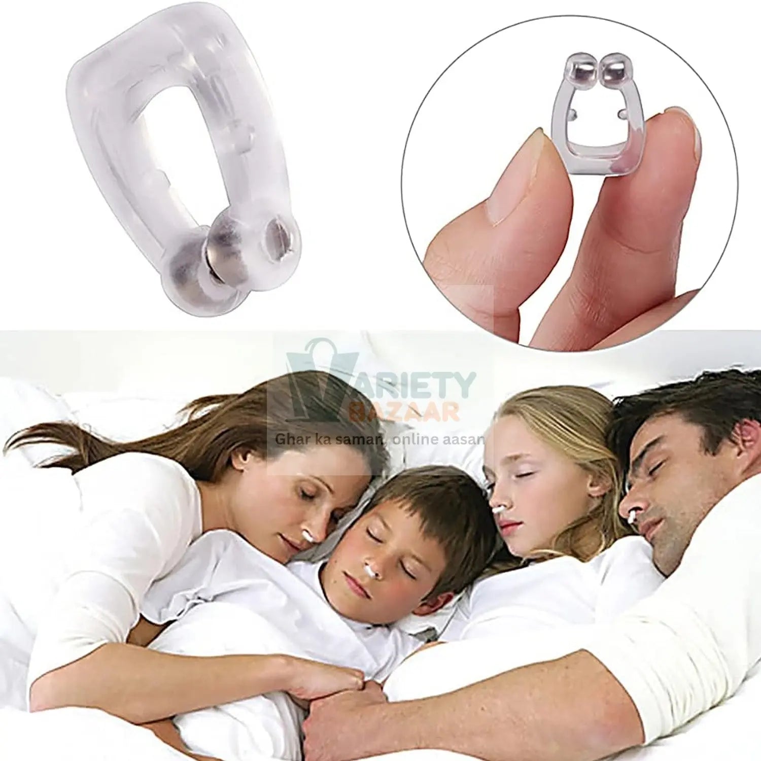 0337 Anti Snore device for men and woman Silicone Magnetic Nose Clip For heavy Snoring sleeper, Snore Stopper, Anti Snoring Device (1 Pc) Travel Sahayak