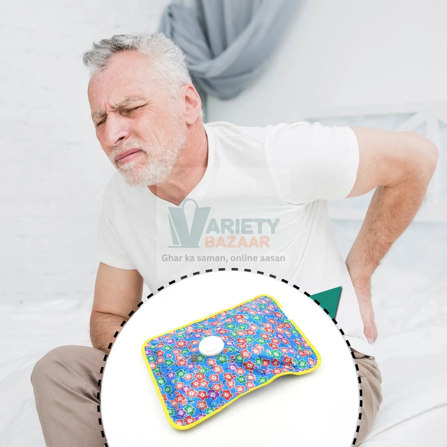 0341 Electric Hot Water Bag (Without Water) Travel Sahayak