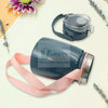 0354 Stainless Steel Insulated Water Bottle, Thermal Cup, 900ml Large-capacity Cute Cartoon Water Cup with Straw and Shoulder Strap,1pc Cute Cartoon stickers Water Jug for School Travel, Sports ( 900 ML) Travel Sahayak
