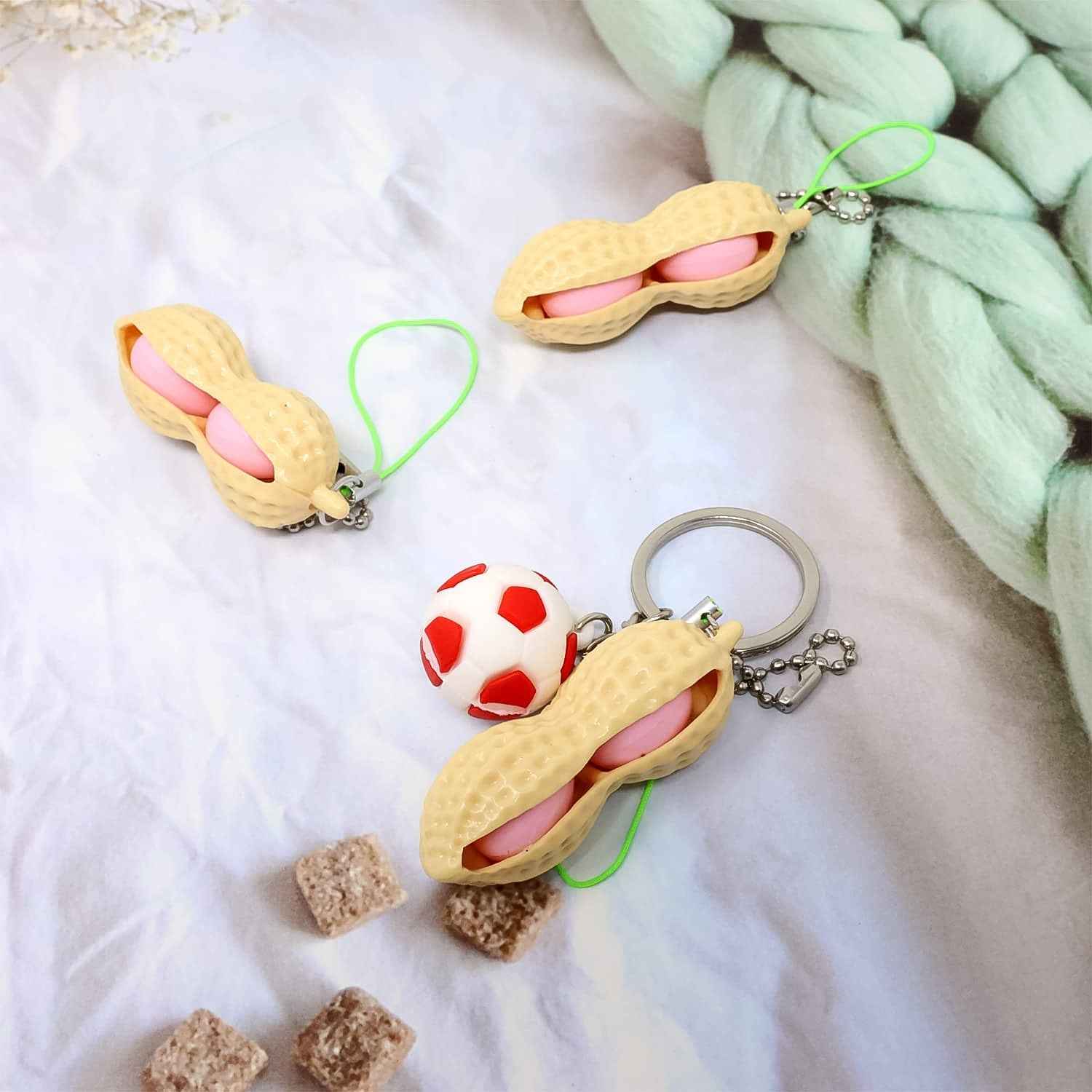 Peanut Popper Fidget Toy, Fun Peanut Pods Anxiety Stress Relief Toy (1Pc)