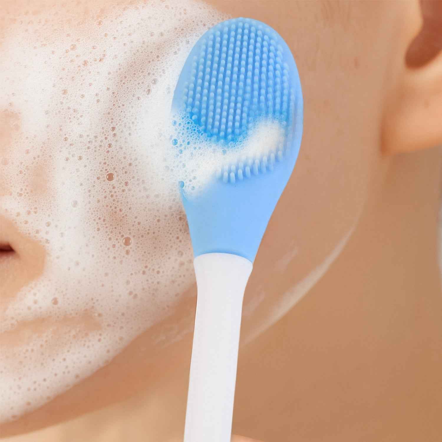 2-in-1 Silicone Face Scrubber (1 Pc)