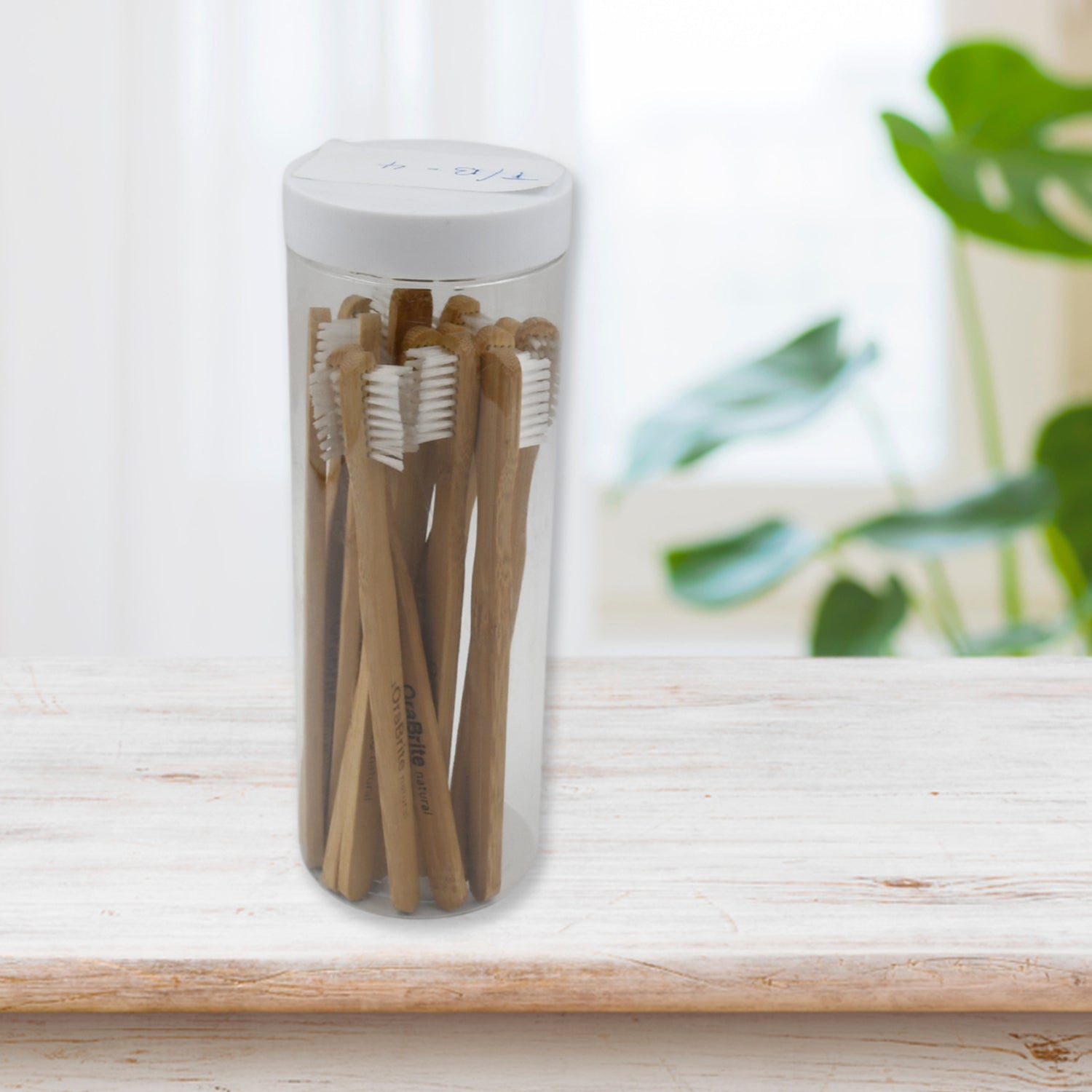 Bamboo Wooden Toothbrush Soft Toothbrush Wooden Child Bamboo Toothbrush Biodegradable Manual Toothbrush for Adult, Kids (15 pcs set / With Round Box) travel sahayak