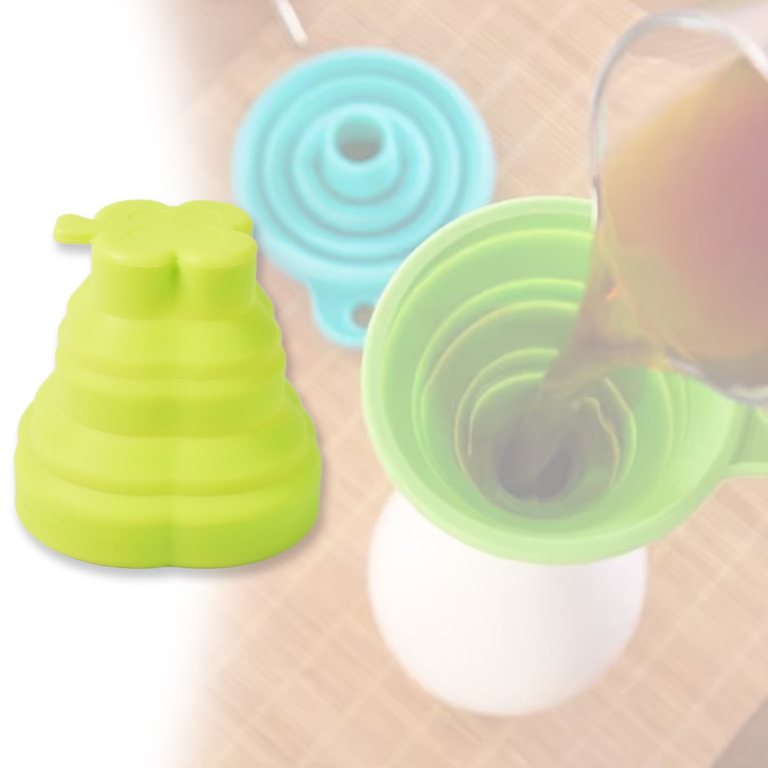 Silicone Foldable Glass, Foldable Travel Mug (1 Pc) travel sahayak
