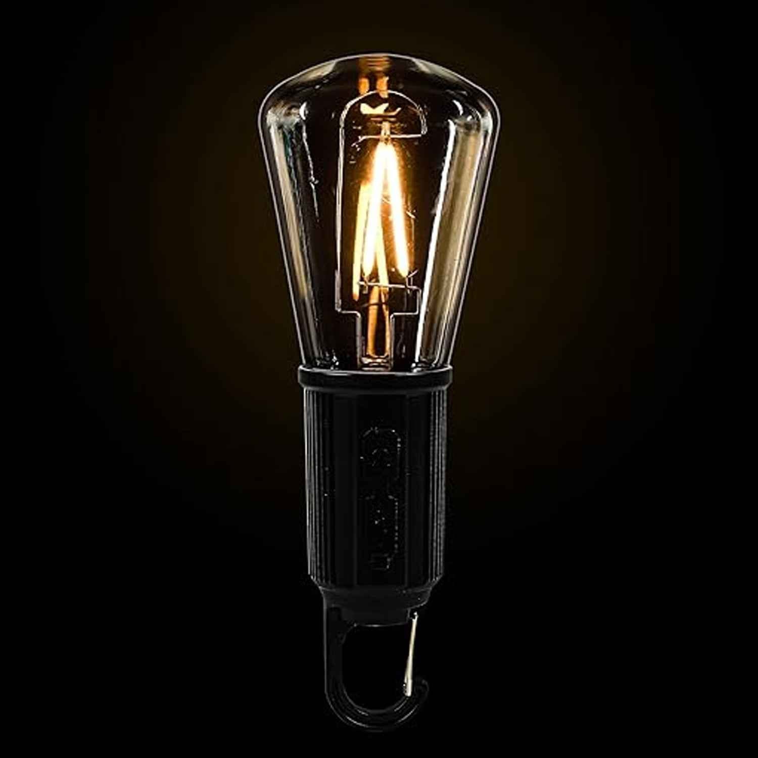 Solar & USB Rechargeable LED Hanging Camping Bulb Lantern Light (1 Pc)