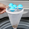 12604 Laundry Ball Floating Pet Fur Lint Hair Catcher Household Reusable Washing Machine Floating Lint Mesh Bag Hair Filter Net Pouch Washing Lint Hair Remover Net, Mesh Bag Dryer (1 Pc) - varietybazaar.co.in