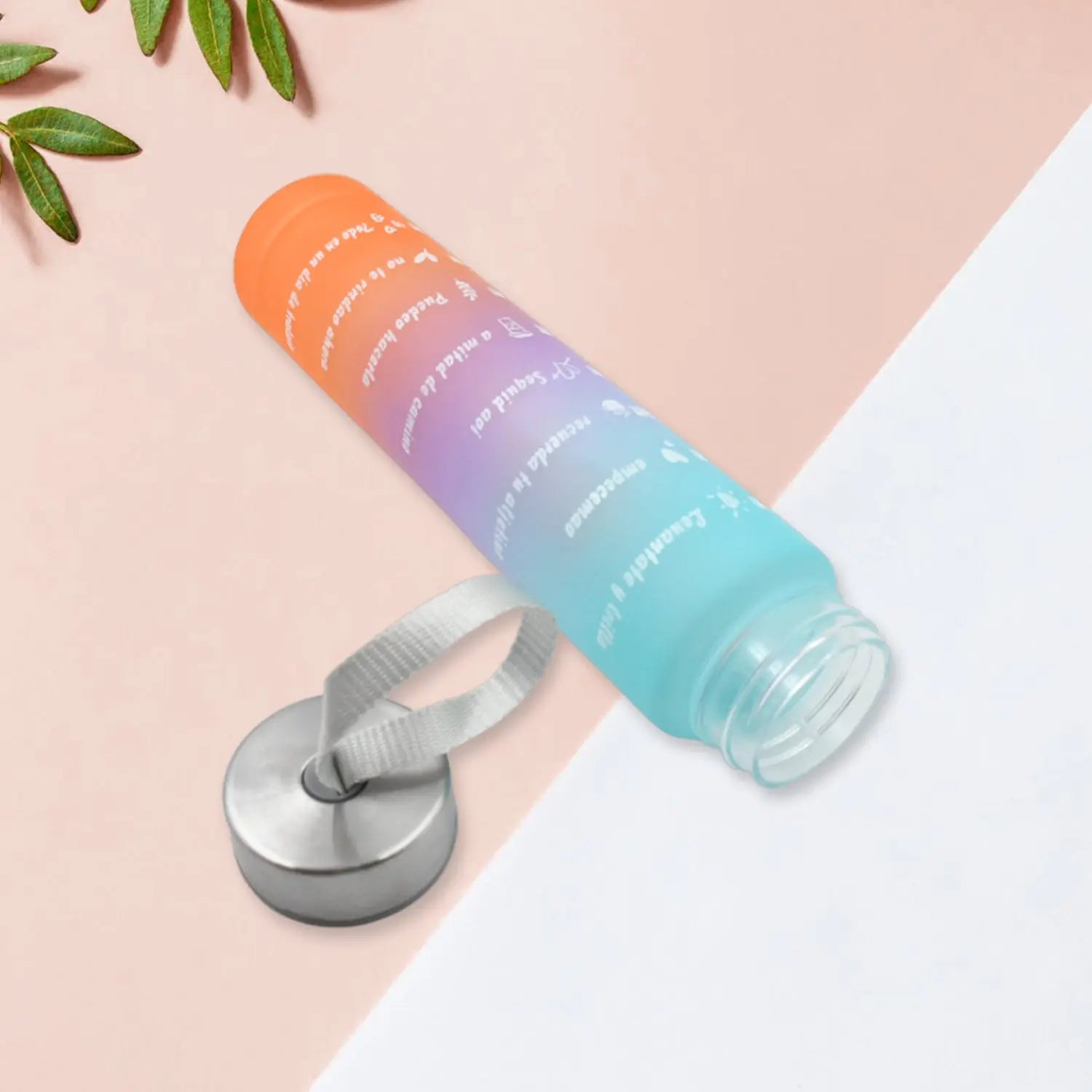 Plastic Water Bottle 3pc Set,3  Different Size Bottle High Quality Water Bottle Plastic Water Bottle BPA-Free & Leak-Proof!  Cartoon Printed Design for Kids' School, For Fridge, Office, Sports, School, Gym, Yoga (3 Pc Set) - varietybazaar.co.in