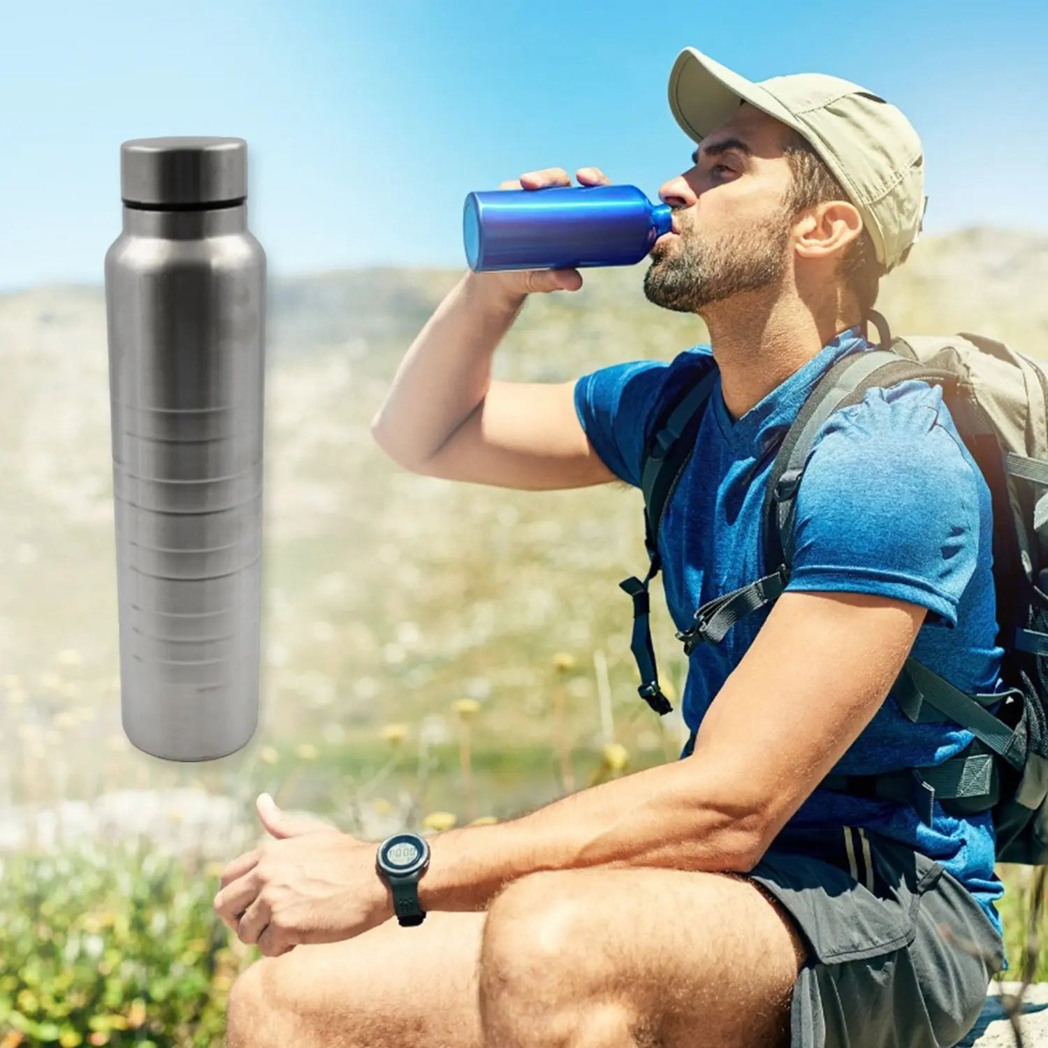 6896 Unbreakable Stainless Steel Leak Proof Fridge Water Bottle, Cold &  Hot Thermosteel Bottle| Leak Proof | Office Bottle | Gym | Home | Kitchen | Hiking | Trekking | Travel Bottle (1000 ml) - varietybazaar.co.in