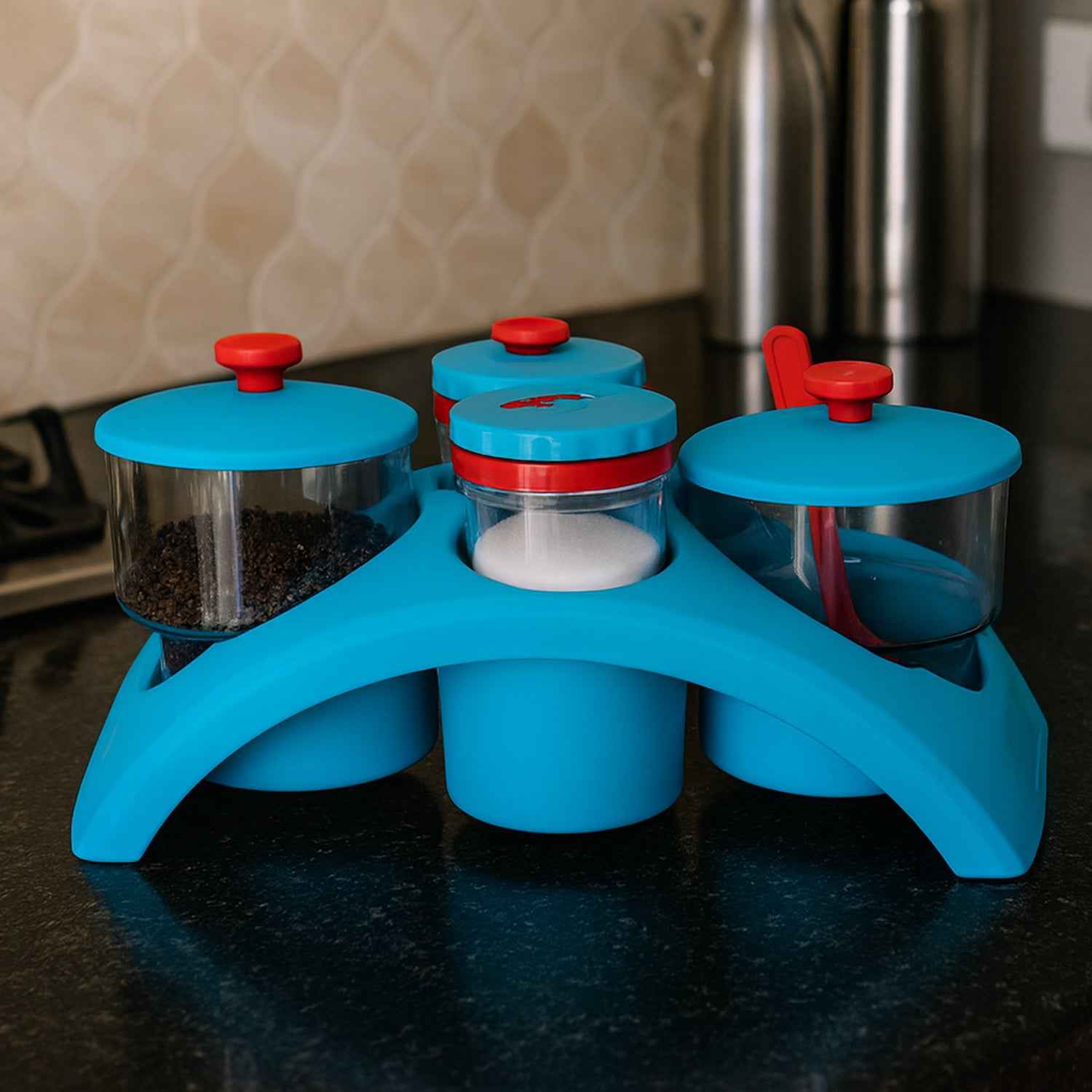 Supermom 4x Pickle With Salt  Pepper Storage Set