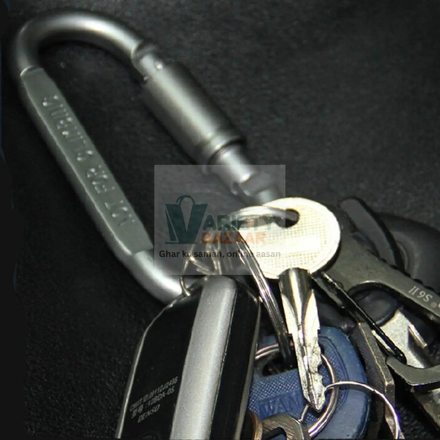0440 Camping Equipment Aluminum Carabiner Hunting Survival Kit Lock Mountain Travel Accessories ( 1 pc ) Travel Sahayak