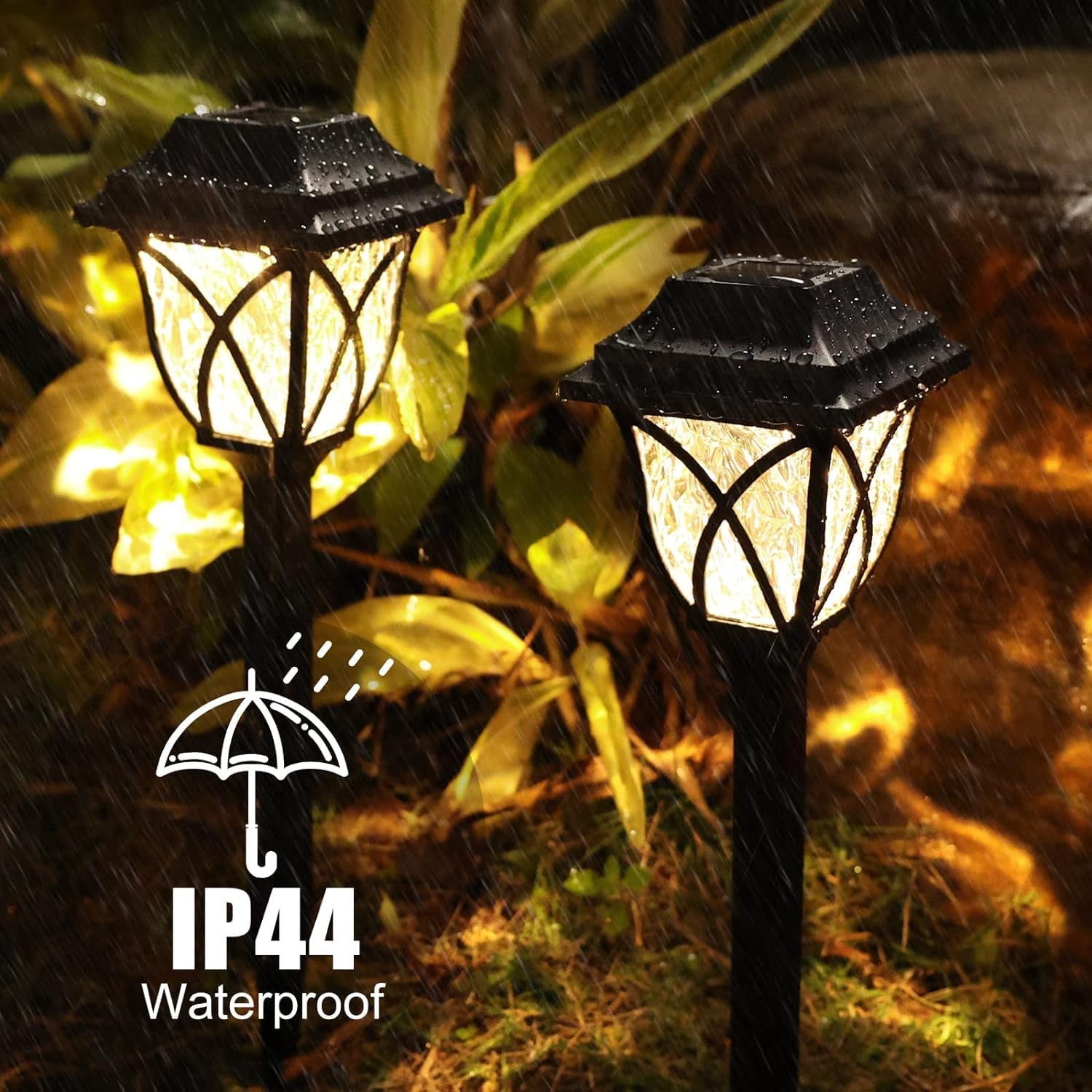 Solar Pathway Lights Outdoor Garden Lights (2 Pcs Set) Variety Bazaar