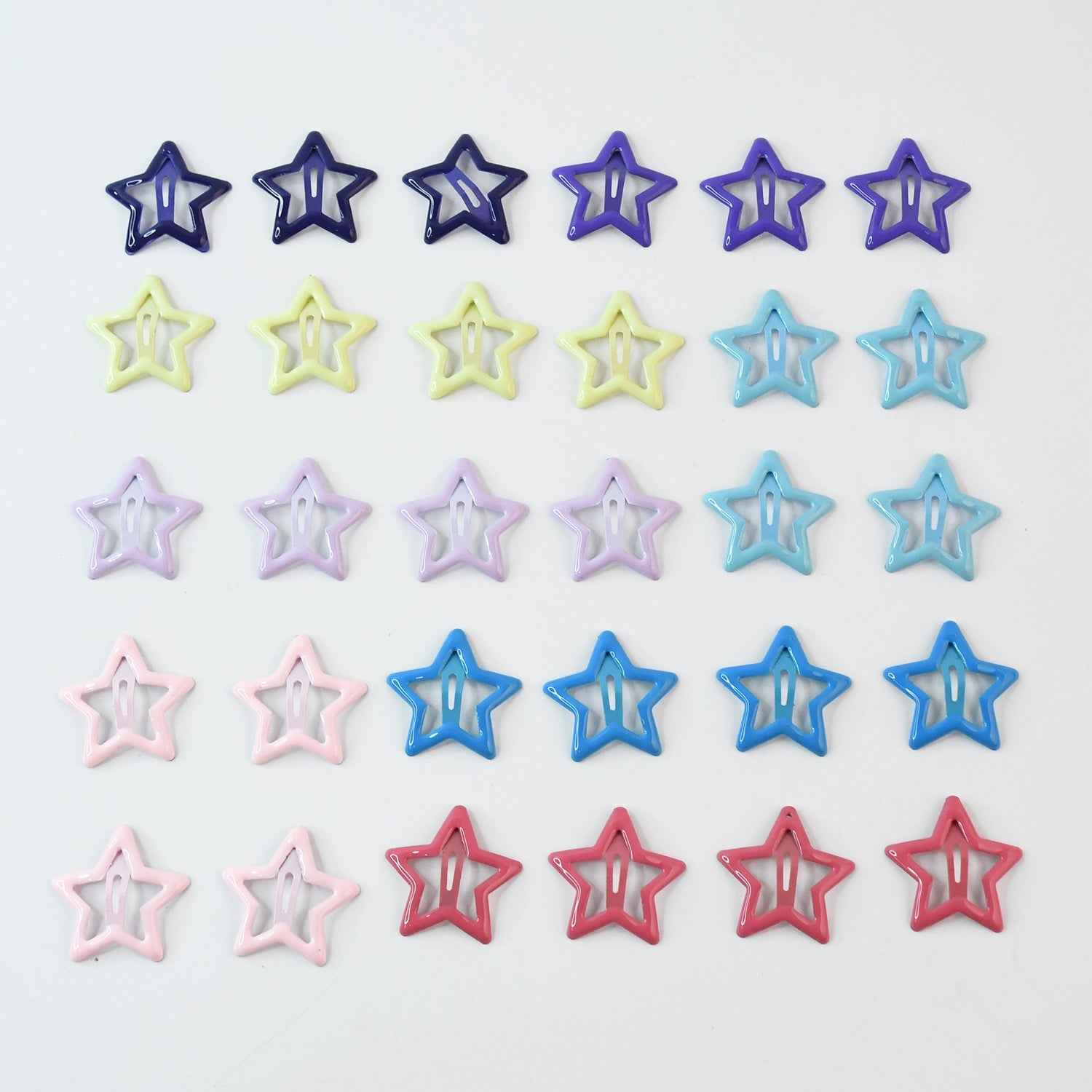 Metal Hair Clip Set for Girls (30 Pc)
