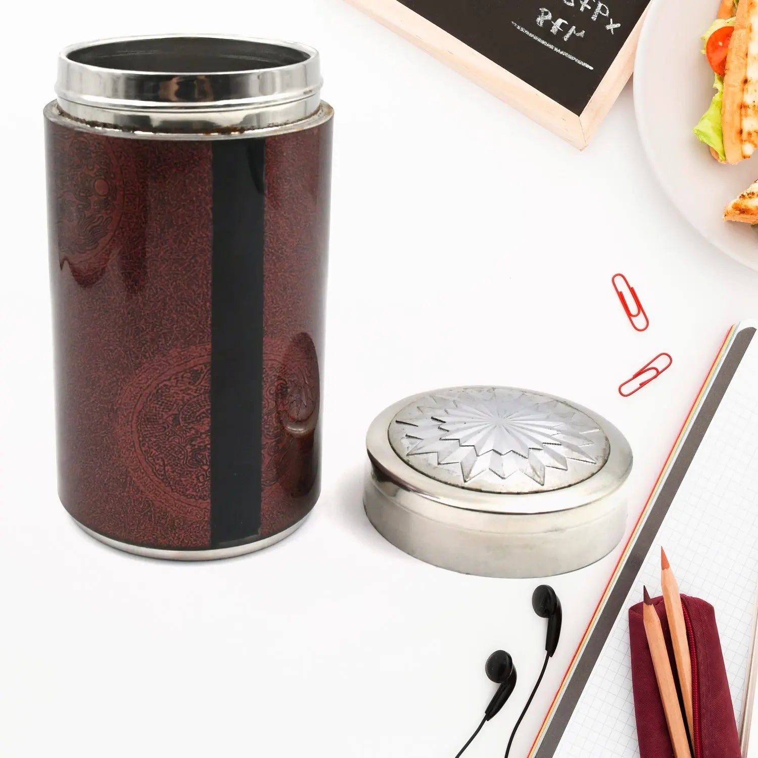 12797 Stainless Steel Water Bottle Leak Proof, Rust Proof, Hot & Cold Drinks, Gym Sipper BPA Free Food Grade Quality, Steel fridge Bottle For office / Gym / School (450 Ml Approx) - varietybazaar.co.in