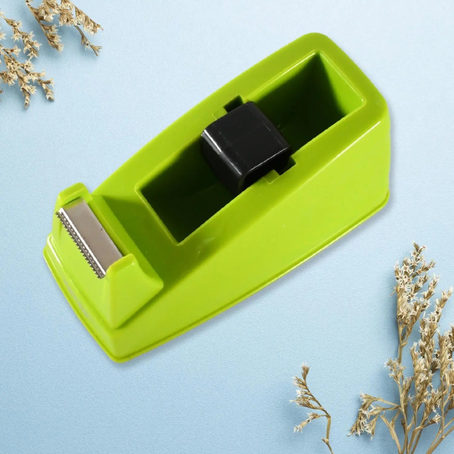 9463 Plastic Tape Dispenser Cutter for Home Office use, Tape Dispenser for Stationary, Tape Cutter Packaging Tape School Supplies (1 pc / 300 Gm) - varietybazaar.co.in