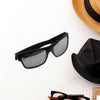 7759 UV Protected Clear Lens Square Sunglasses, Protect Sunglasses | Clear Vision Glasses for Driving Car & Bike Riding Black Glasses for Men and Women Travel Sahayak