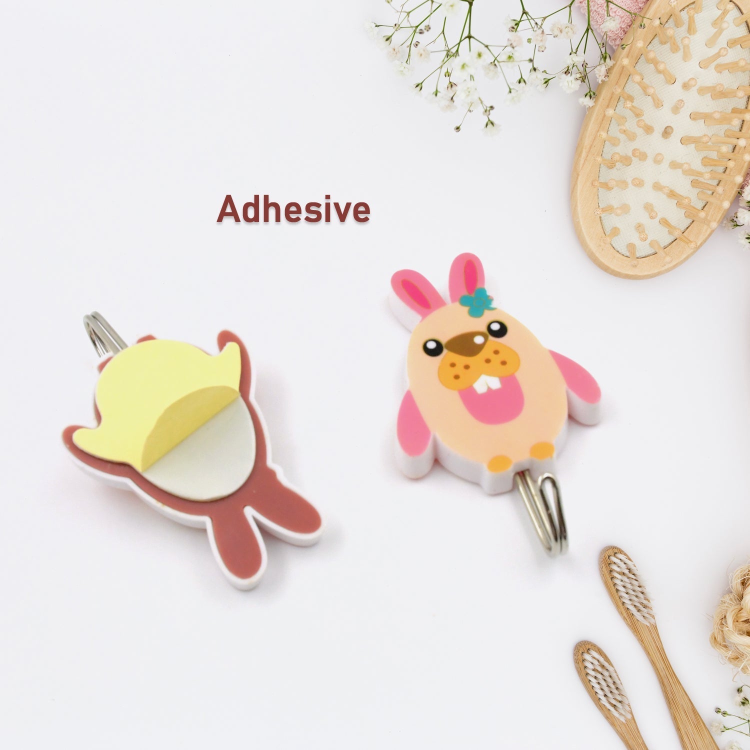 4506 STRONG ADHESIVE HOOK WALL HOOKS HIGH QUALITY PREMIUM HOOK FOR HOME , OFFICE , & MULTIUSE HOOK ( 1 PKT ) Travel Sahayak