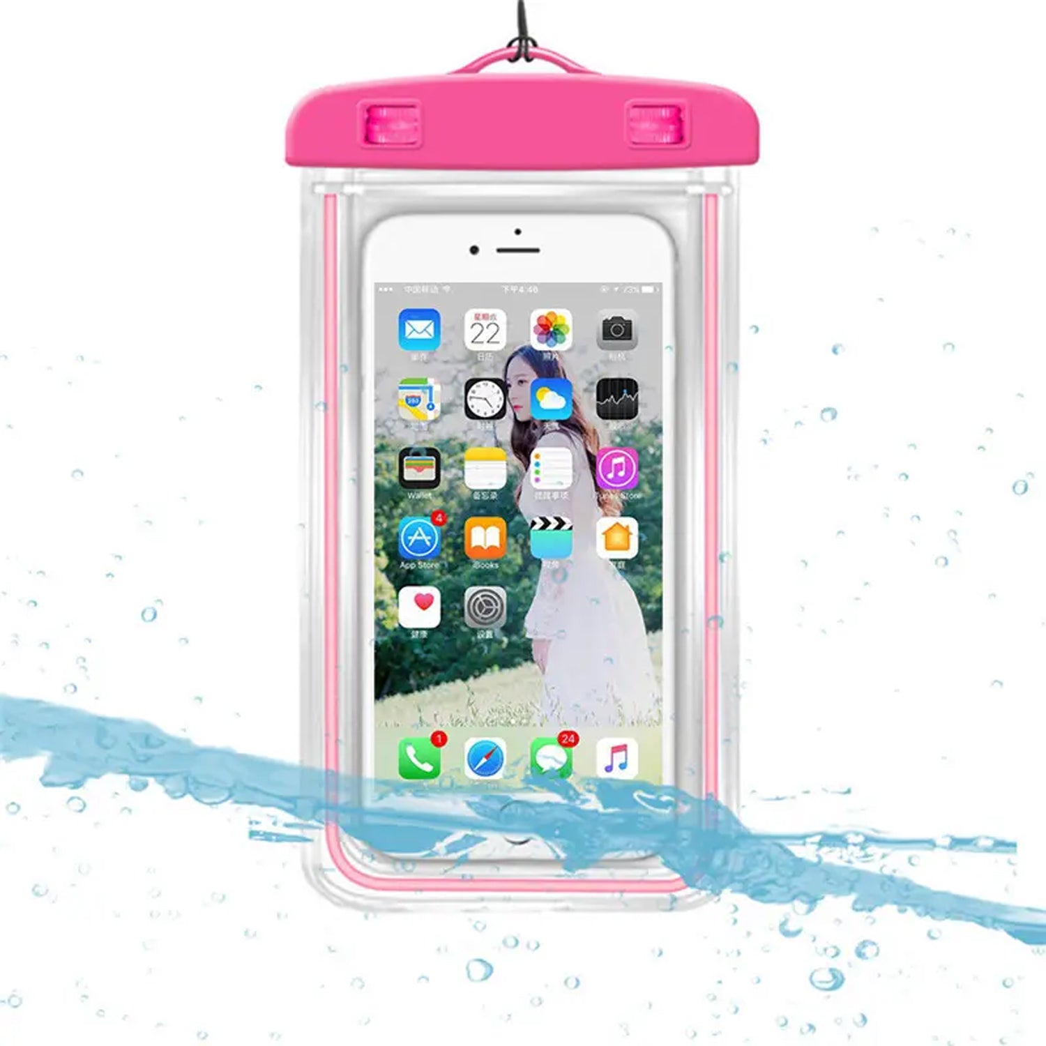 6388 Waterproof Pouch Zip Lock Mobile Cover Under Water Mobile Case For All Type Mobile Phones Travel Sahayak