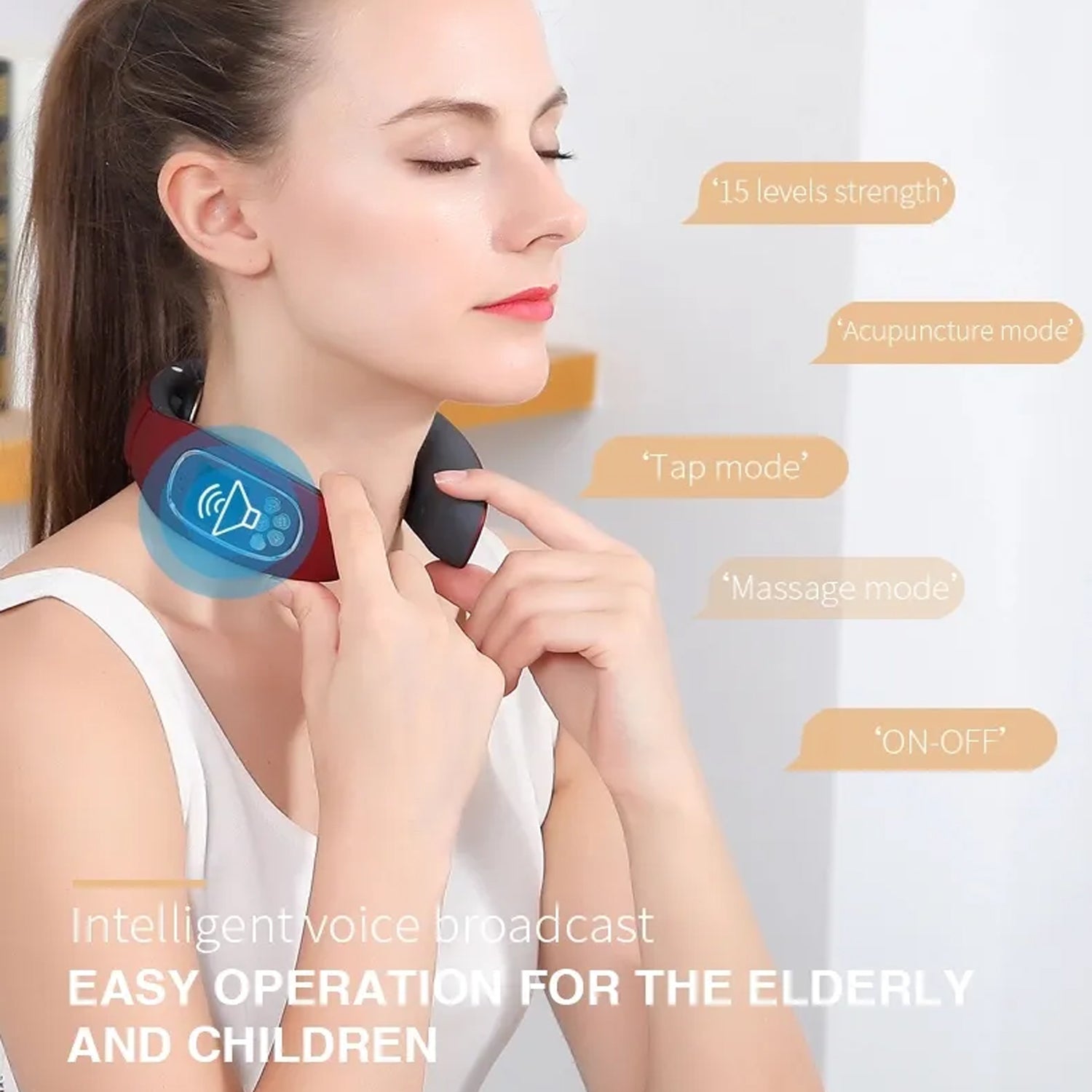 6 Heads Smart Electric Neck and Back Pulse Massager Wireless (1 Pc) travel sahayak