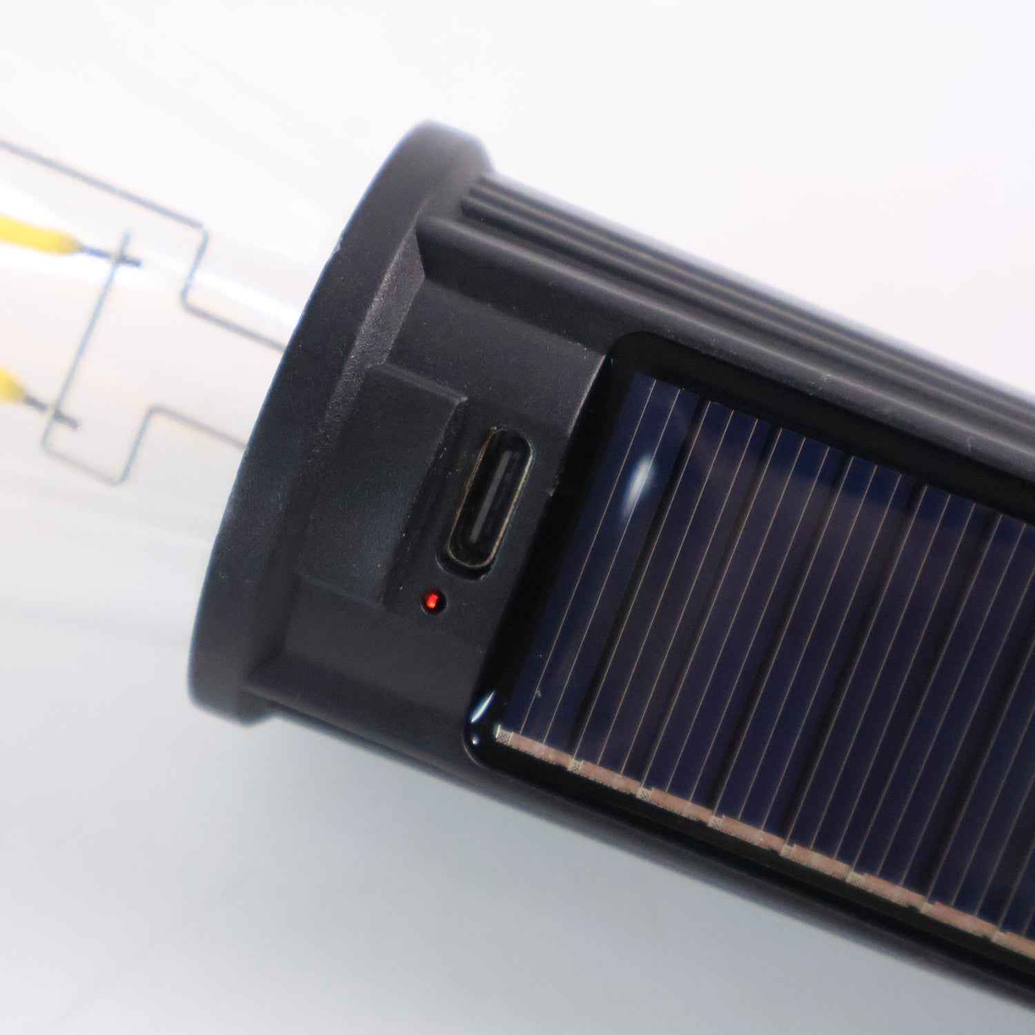 Solar & USB Rechargeable LED Hanging Camping Bulb Lantern Light (1 Pc)