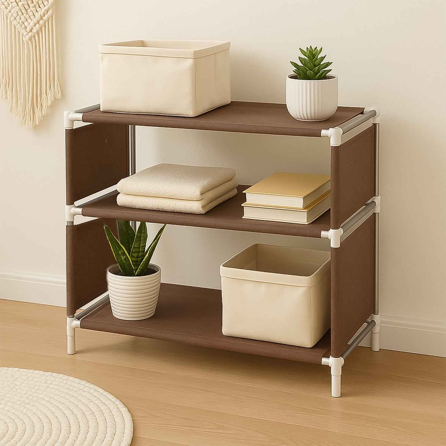 Modular Fabric Shoe Rack 3layer