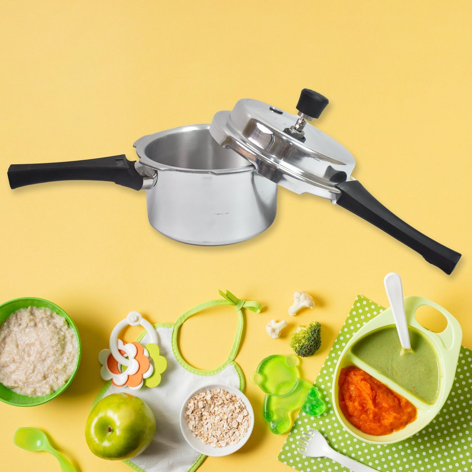 Aluminium Rays Pearl Pressure Cookers With Outer Lid (2.5 Litres / 5-Year warranty) travel sahayak