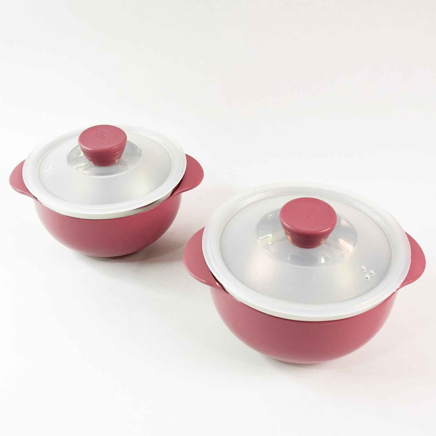 Apex Premium Plastic Serving Bowl Set with Lids (2 Pc)