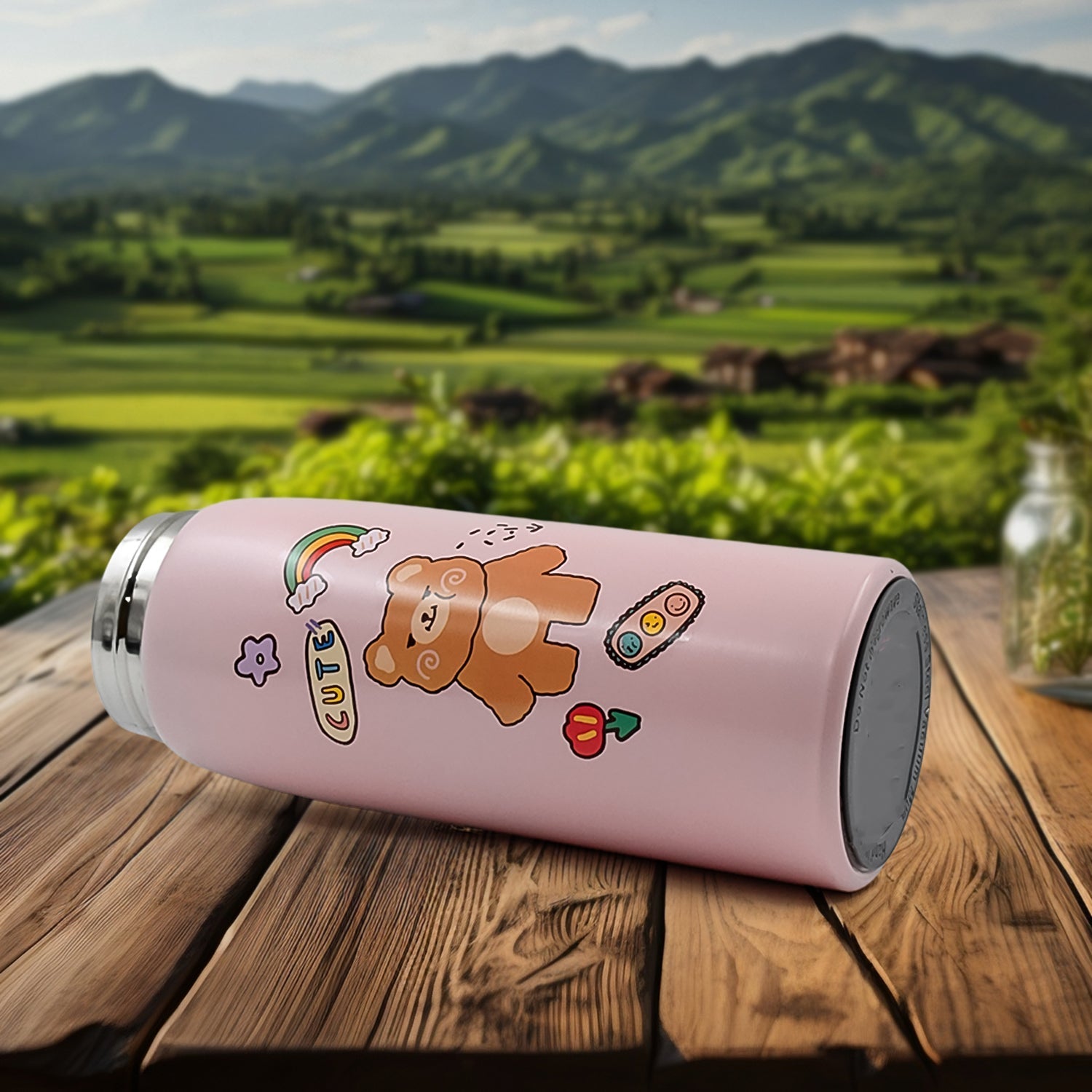 Smart Vacuum Insulated Water Bottle with LED Temperature Display (450 ML Approx / Mix Color & Design) Variety Bazaar