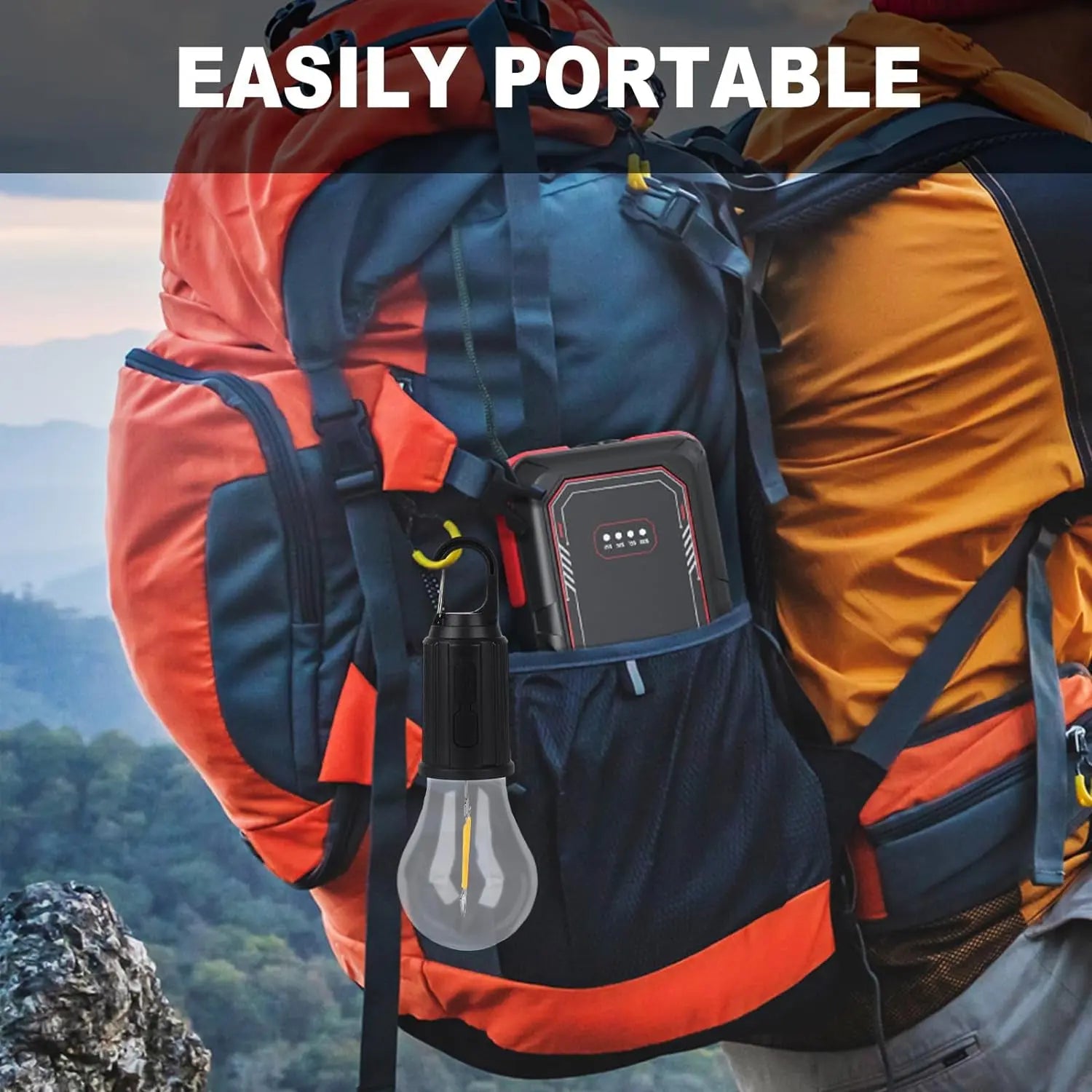 12658 Rechargeable Camping Lights for Tents LED Camping Tent Lantern 3 Lighting Modes Tent Lamp Portable Emergency Camping Lights with Clip Hook for Camping Hiking Fishing, Backpacking (1 Pc) - varietybazaar.co.in