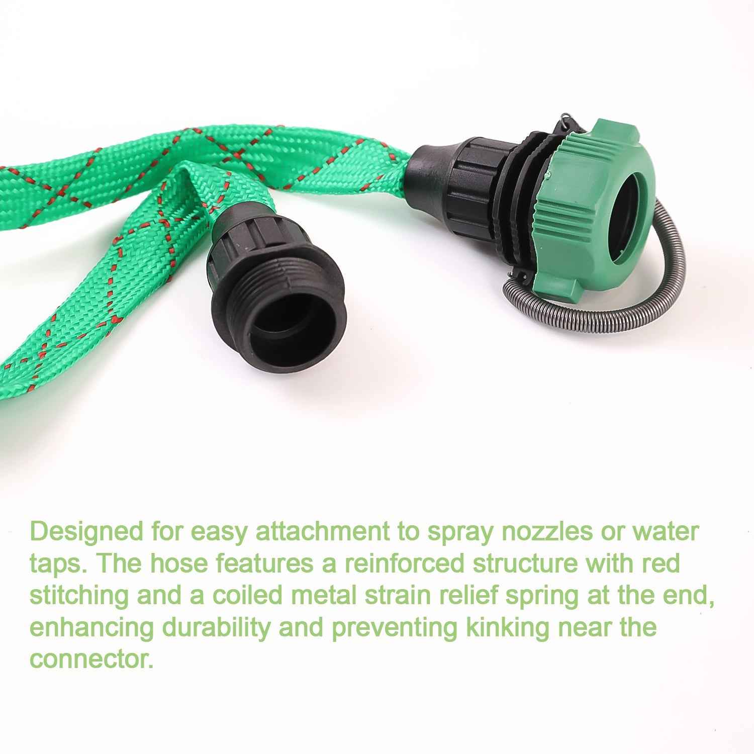Approx 10 Meter Flexible Garden Water Pipe with High-Pressure Spray Nozzle