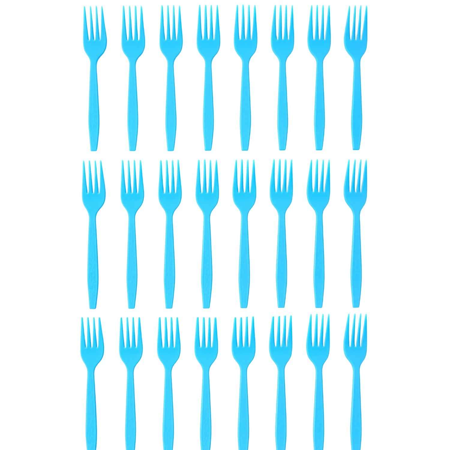 Reusable Food-Grade Plastic Forks (24 Pc)