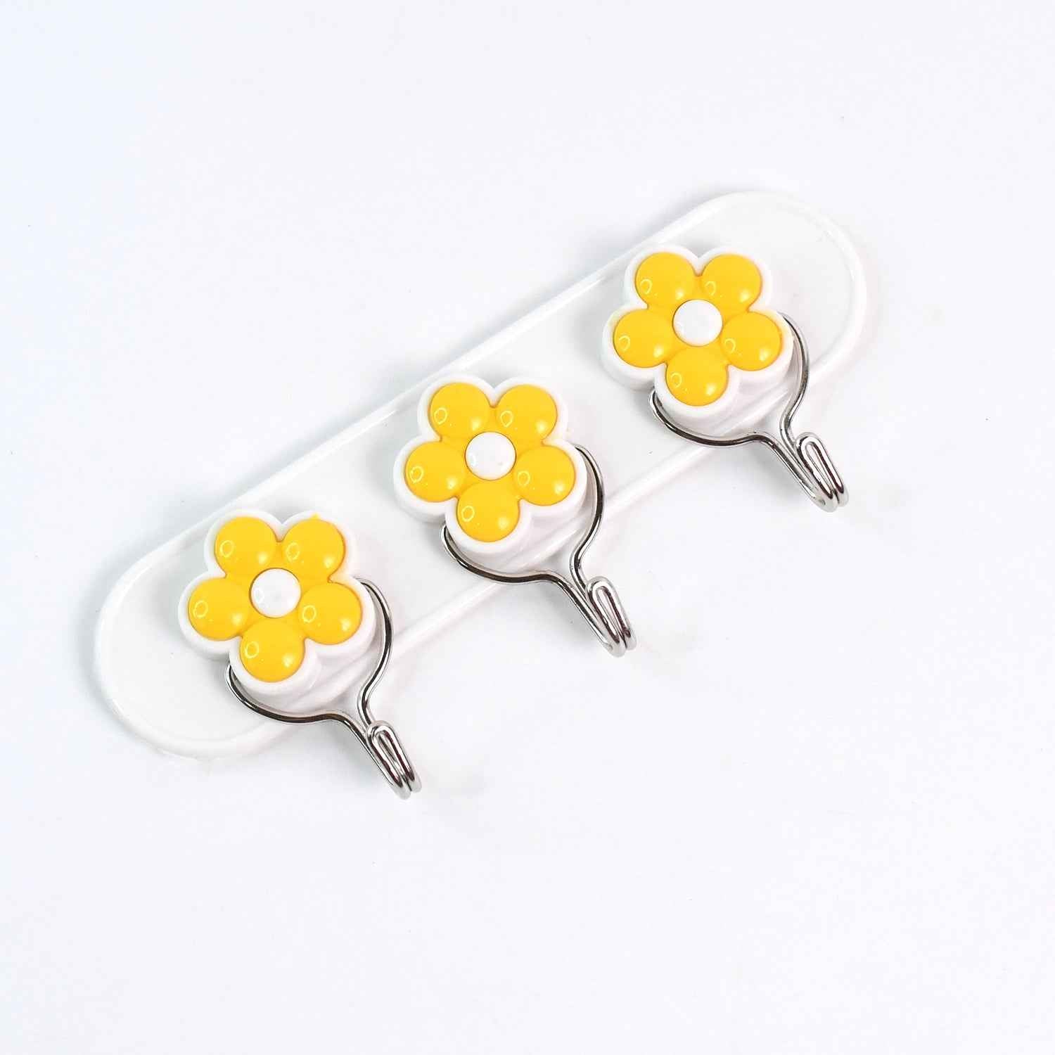 Multipurpose Strong & Hook Self-Adhesive hooks for wall Heavy Plastic Hook  (1 Pc)