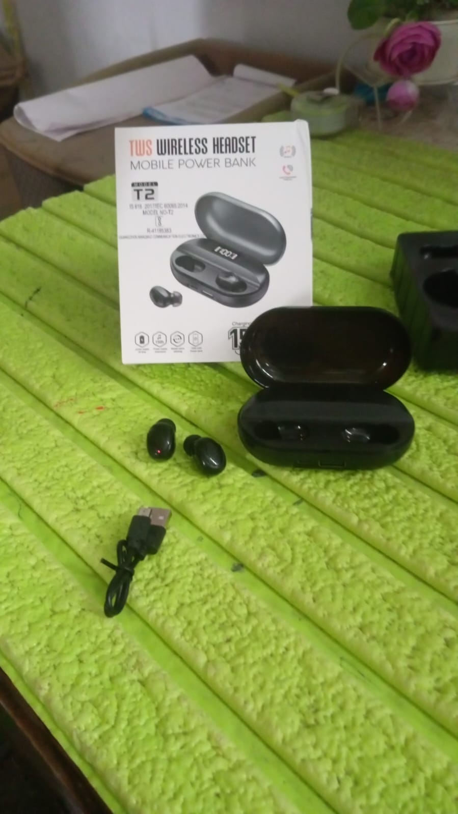 Tws Dual Pairing Earbuds with Mic Advanced ENC, Long Playtime Headset travel sahayak