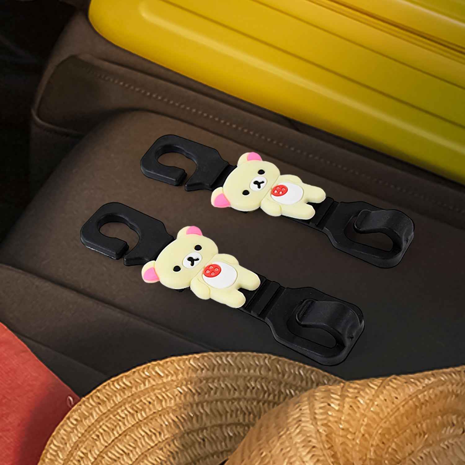 Multi-Purpose Car Seat Headrest Hooks (Mix Design / 2 Pc Set)