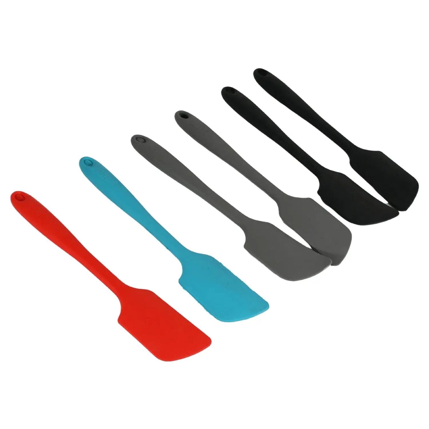 Multipurpose Silicone Spoon, Silicone Basting Spoon Non-Stick Kitchen Utensils Household Gadgets Heat-Resistant Non Stick Spoons Kitchen Cookware Items For Cooking and Baking (6 Pcs Set) - varietybazaar.co.in