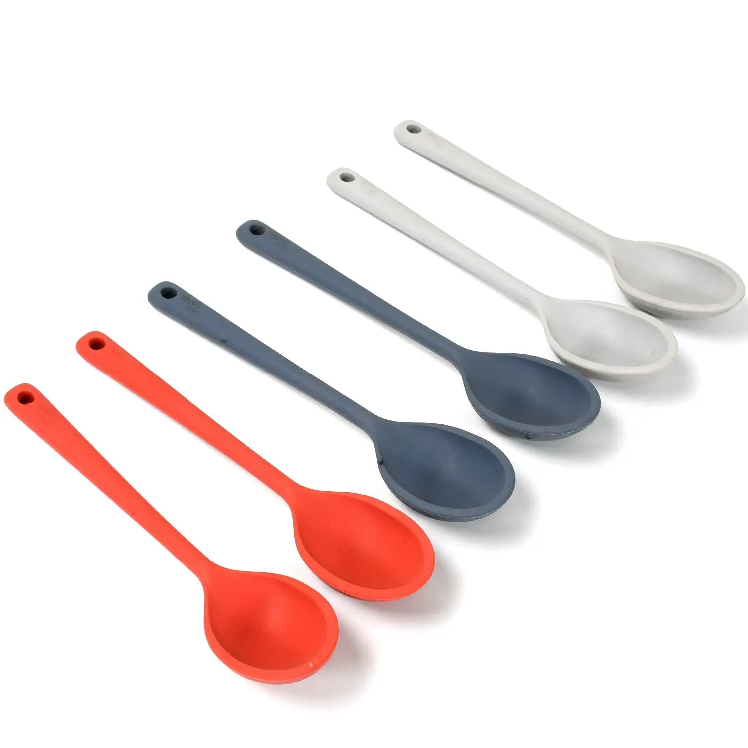 Multipurpose Silicone Spoon, Silicone Basting Spoon Non-Stick Kitchen Utensils Household Gadgets Heat-Resistant Non Stick Spoons Kitchen Cookware Items For Cooking and Baking (6 Pcs Set) - varietybazaar.co.in