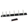 Wall Door Hook Rail | 6 Hook Hanger for Clothes & Hats | With Eco-Friendly Adhesive