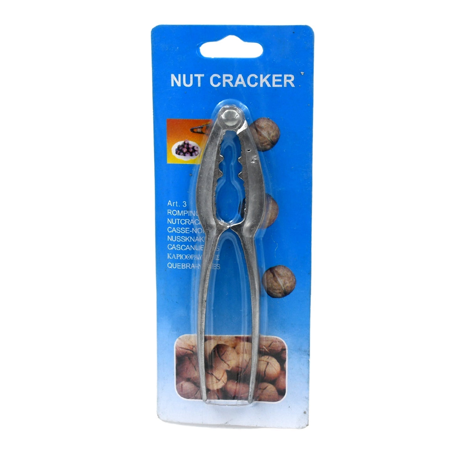 9357 SMALL WALNUT CRACKER, LUXURY DIE CAST STAINLESS ALLOY NUT CUTTER WALNUT CLAMP PLIER PORTABLE SMART WALNUT AKHROT HOUSEHOLD OPEN CORE PLIERS FOR ALL NUTS Travel Sahayak