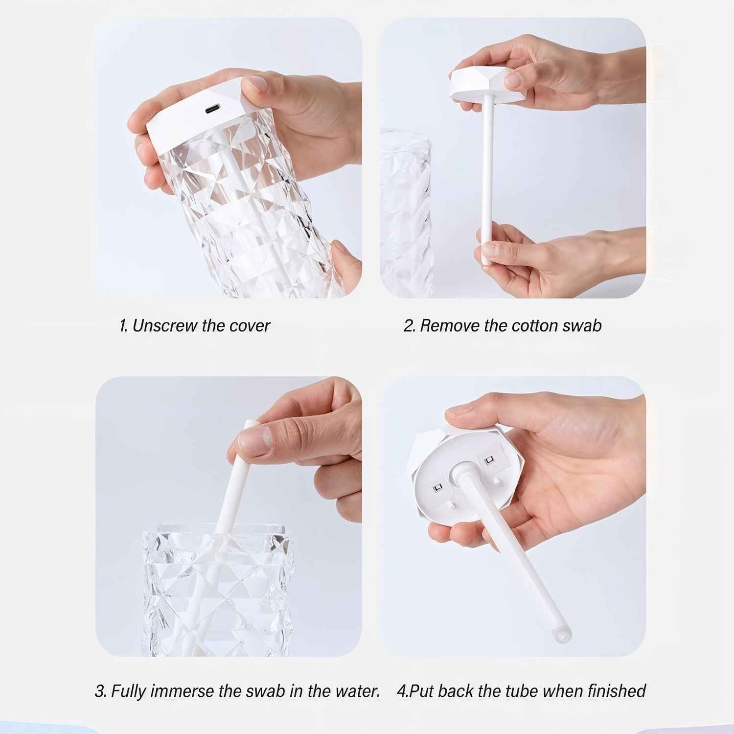 Humidifier with LED Light Approx 400ml