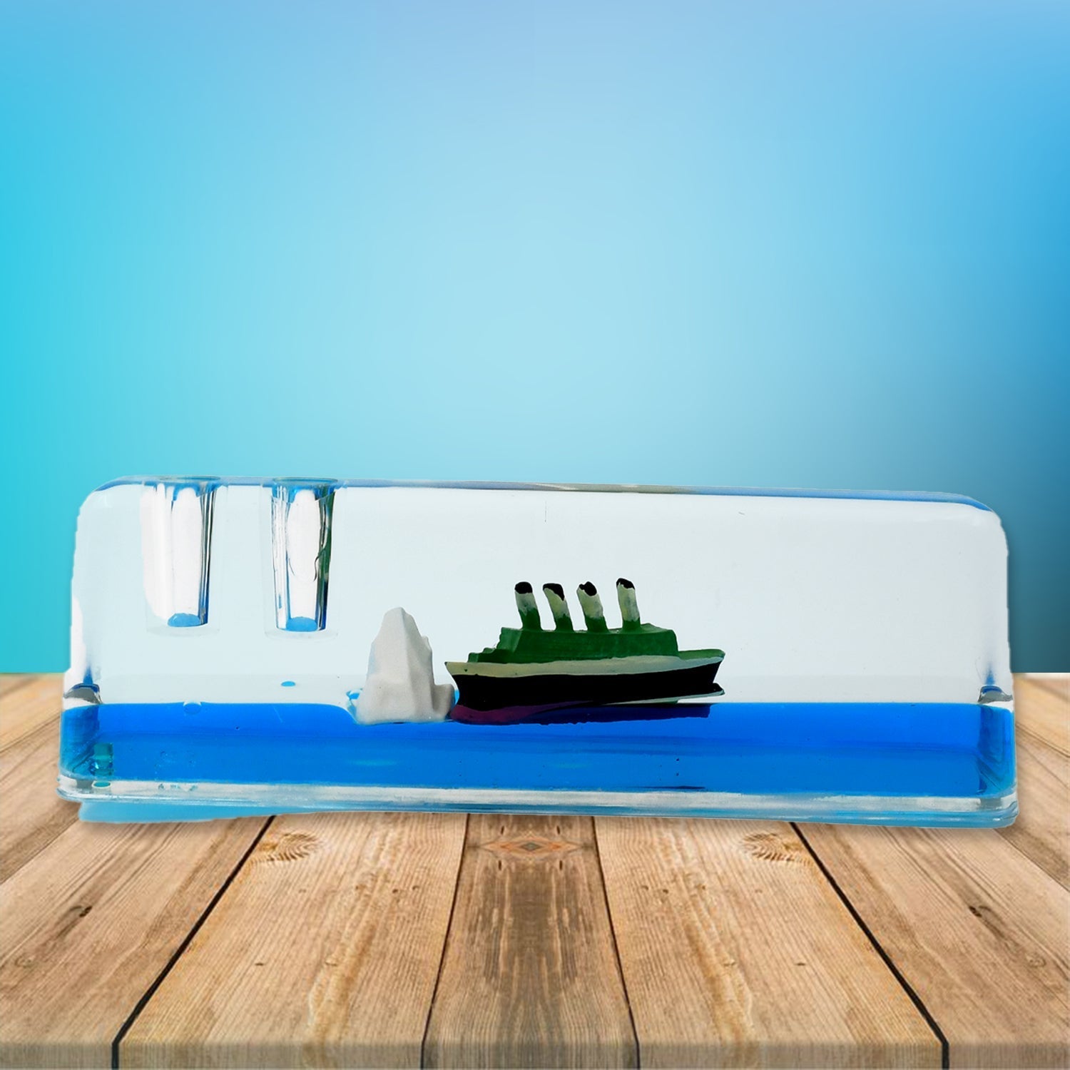 Car Interior Dashboard Decoration Floating Water Cruiser Ship Iceberg Ornament Car Interior Decoration for Birthday Gifts, Home Decor Suitable for Home Show Car Decoration, Gifts, Desk or Paperweight travel sahayak